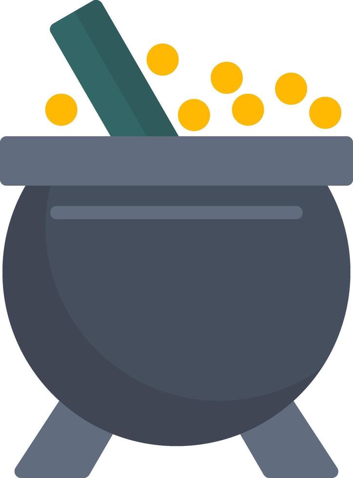 Cauldron Flat Icon vector