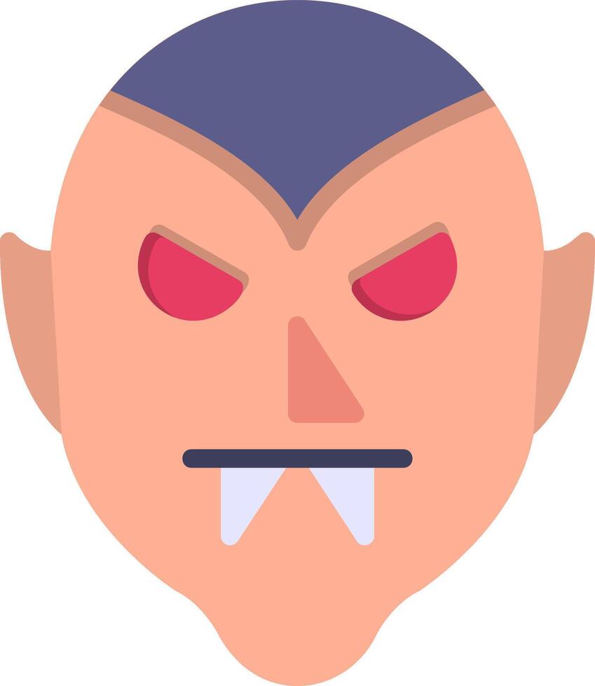 Dracula Flat Icon vector