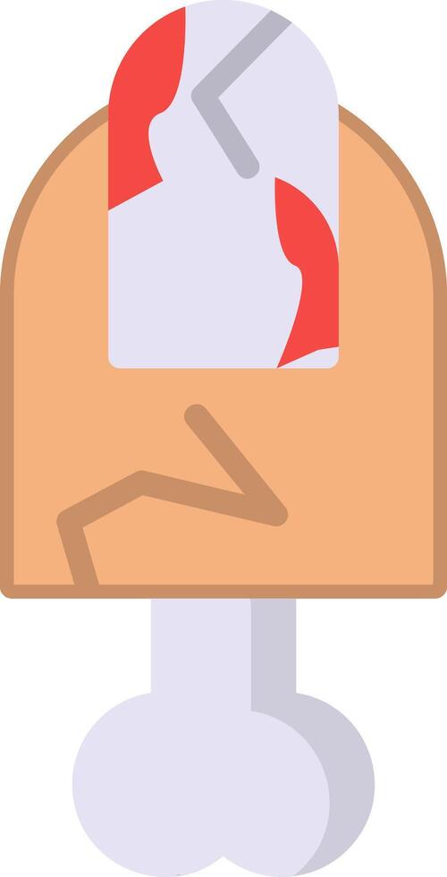 Scary Finger Flat Icon vector