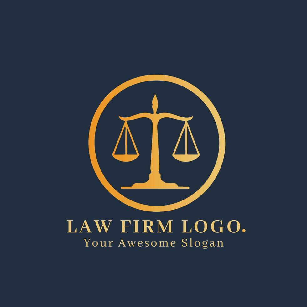 Law firm logo design vector