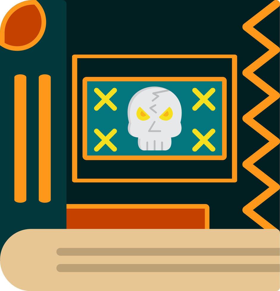 Spell Book Flat Icon vector