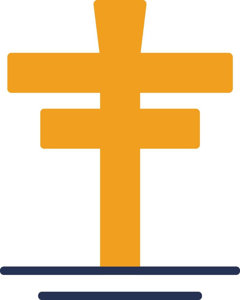 Cross Flat Icon vector