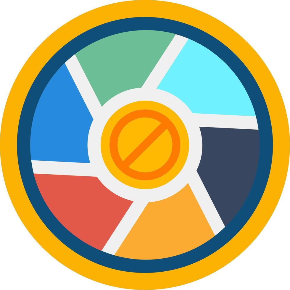 Camera Exposure Flat Icon vector