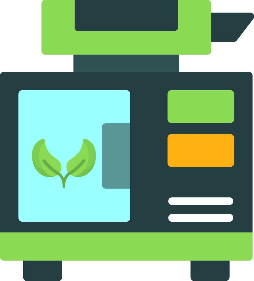 Eco Generator Flat Icon vector