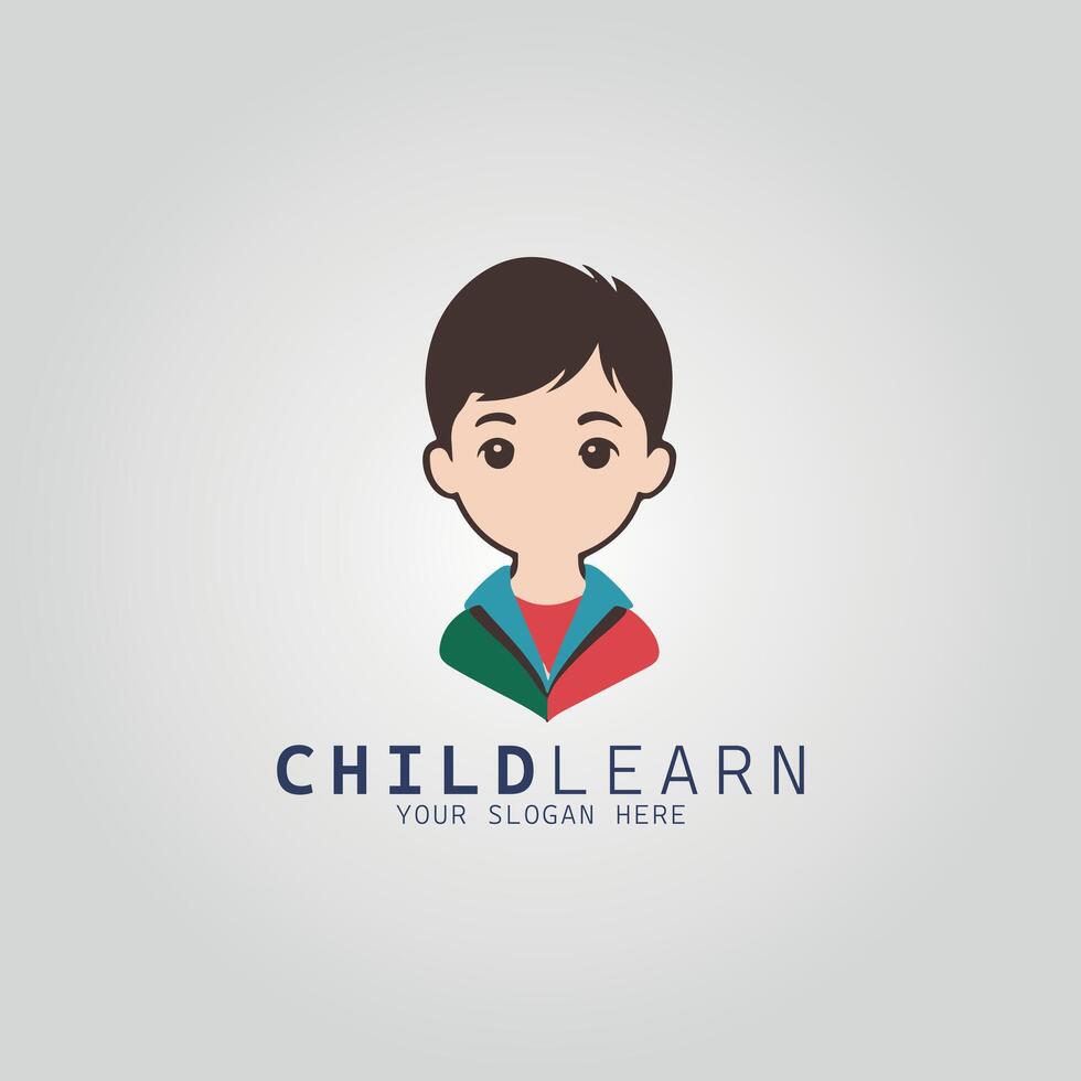 Child learn logo design template, child logo design, child logo design template, child logo design vector