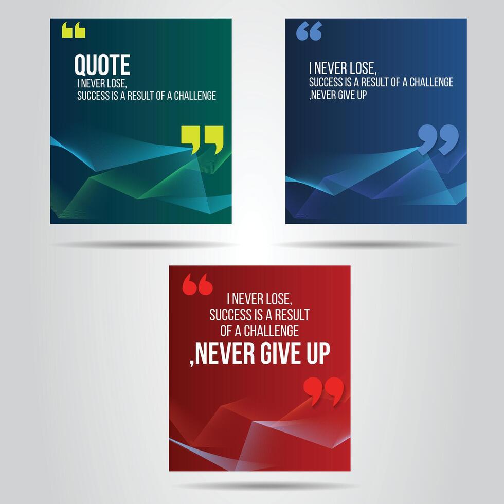 Quotes banner design social media post media template.Empty speech dialog ad text box. vector