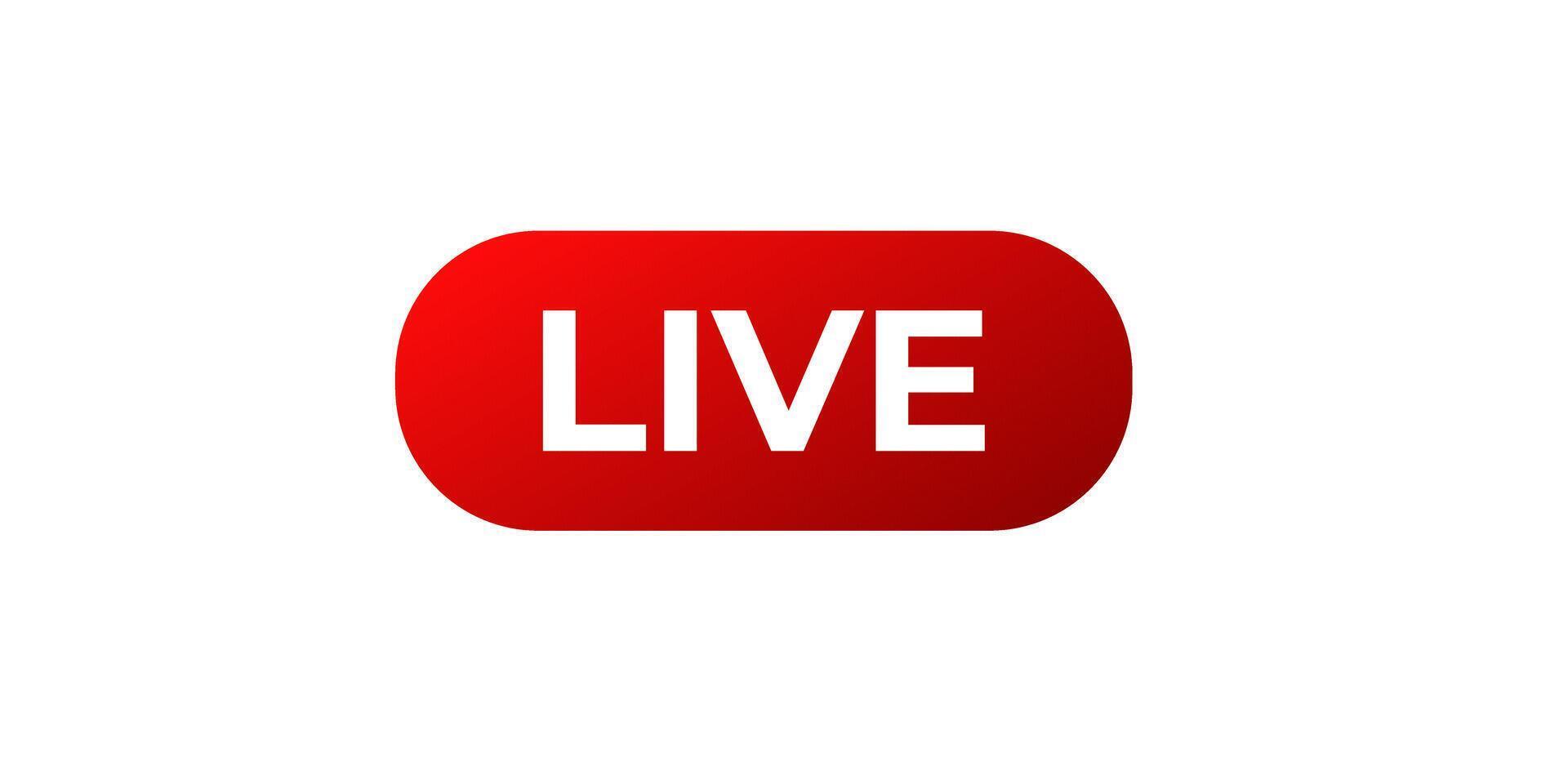 Online live stream logo. vector