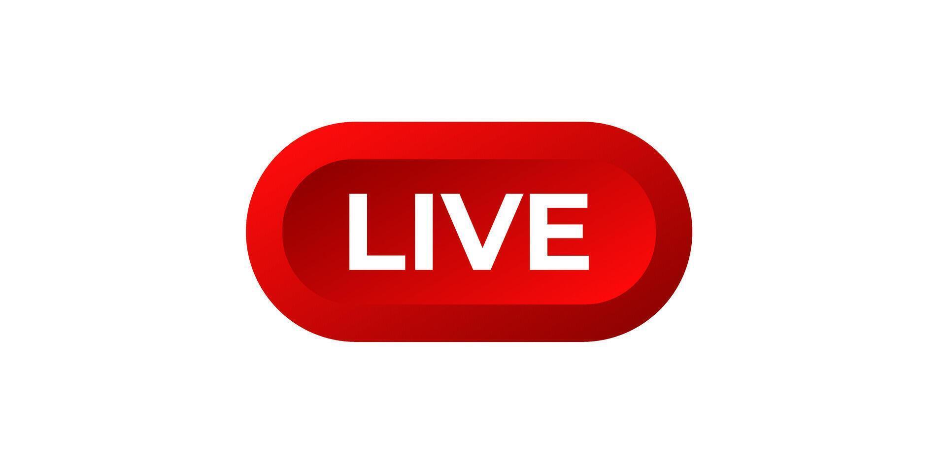Online live stream logo. vector