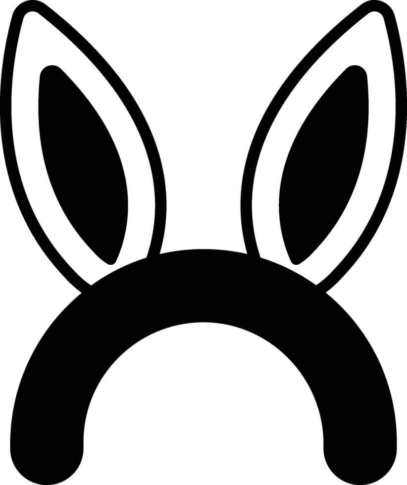 A cartoon rabbit with ears and a hat vector
