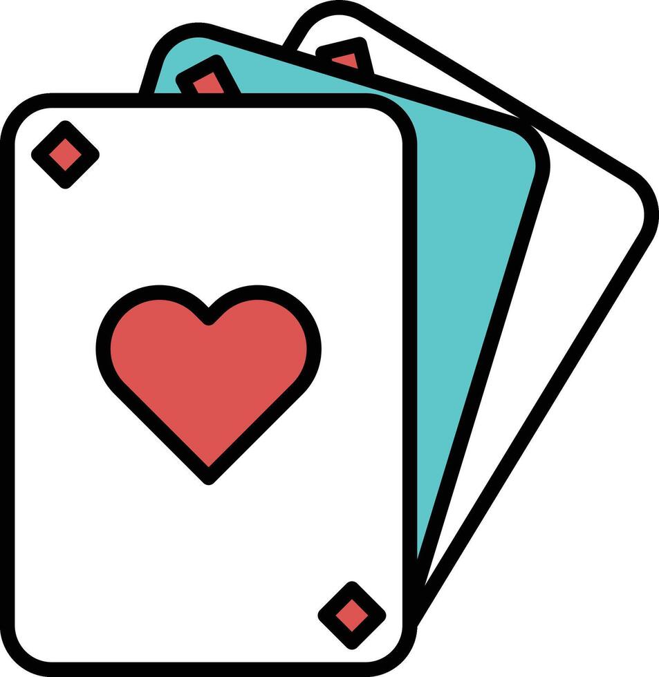 Three cards with a heart on them vector