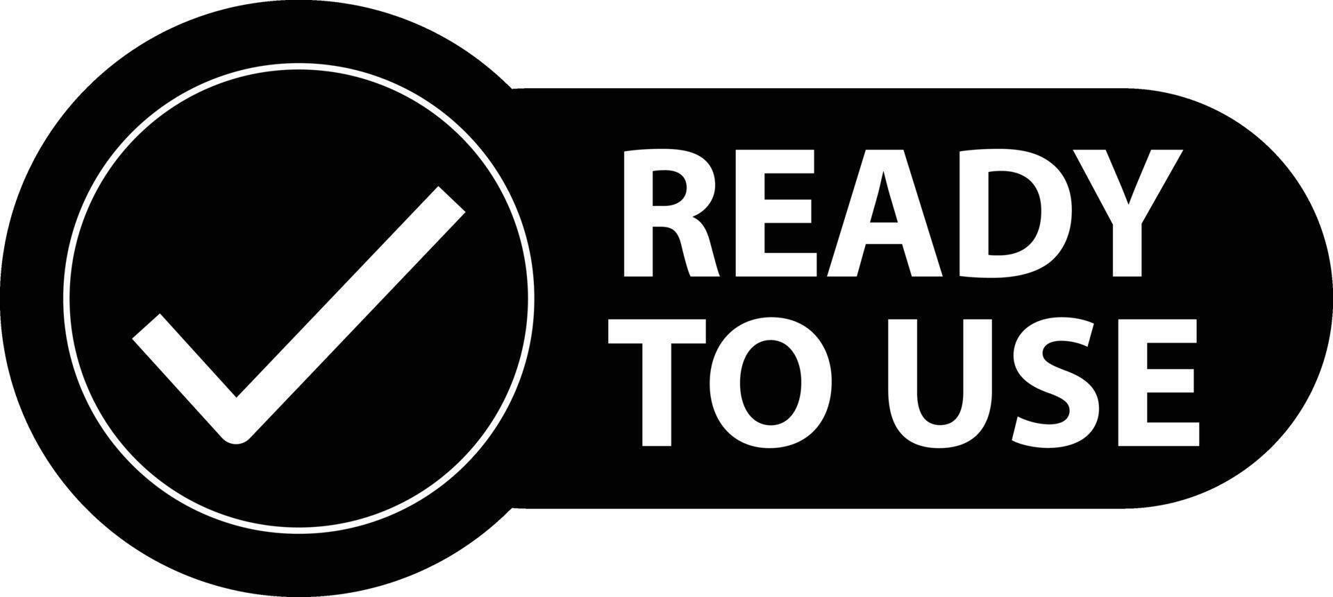 Ready to use icon. Ready to use stickers. Easy using product symbol. Ready to use food label. flat style. vector