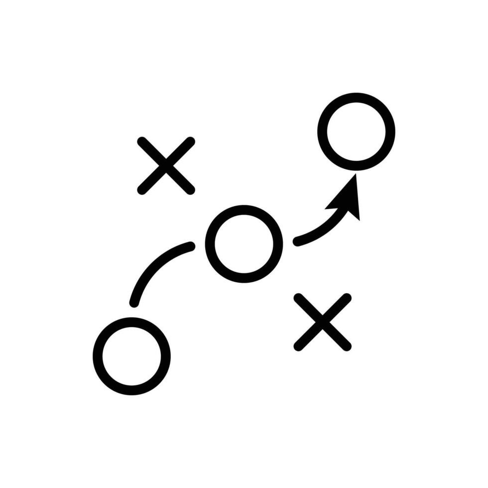 tactics business concept icon and symbol vector