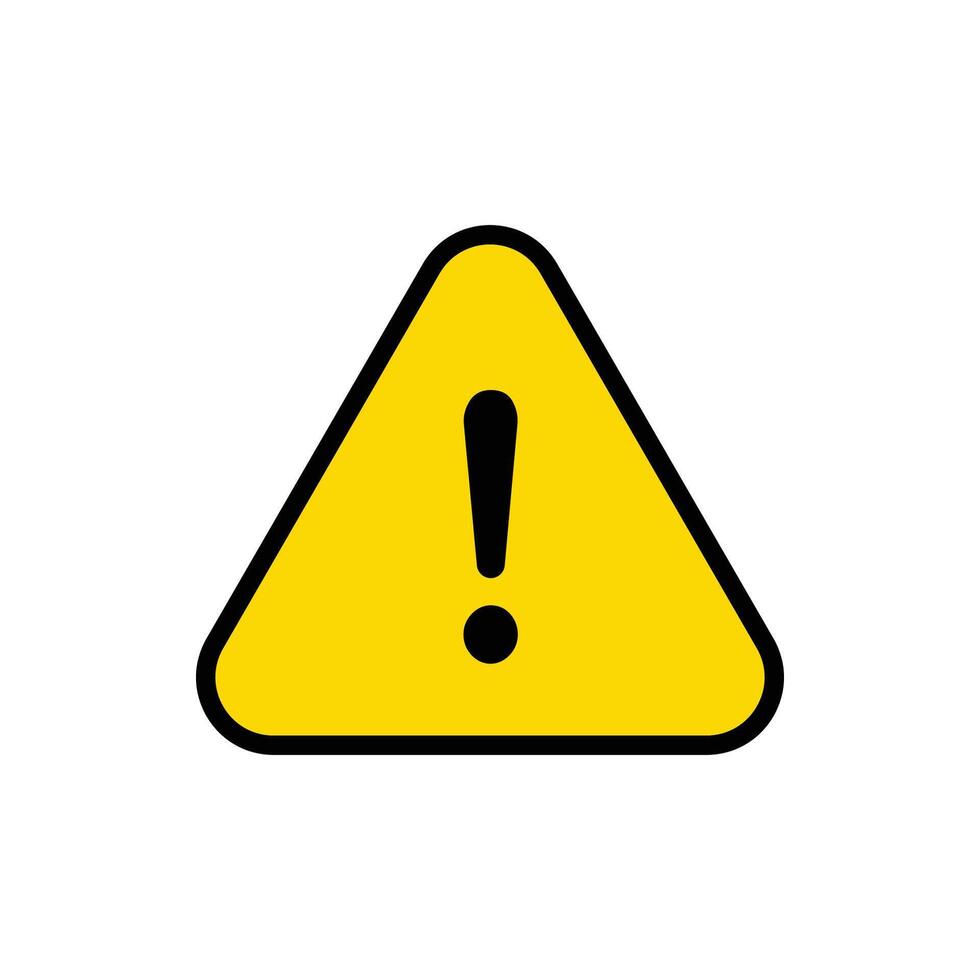exclamation mark, caution sign vector