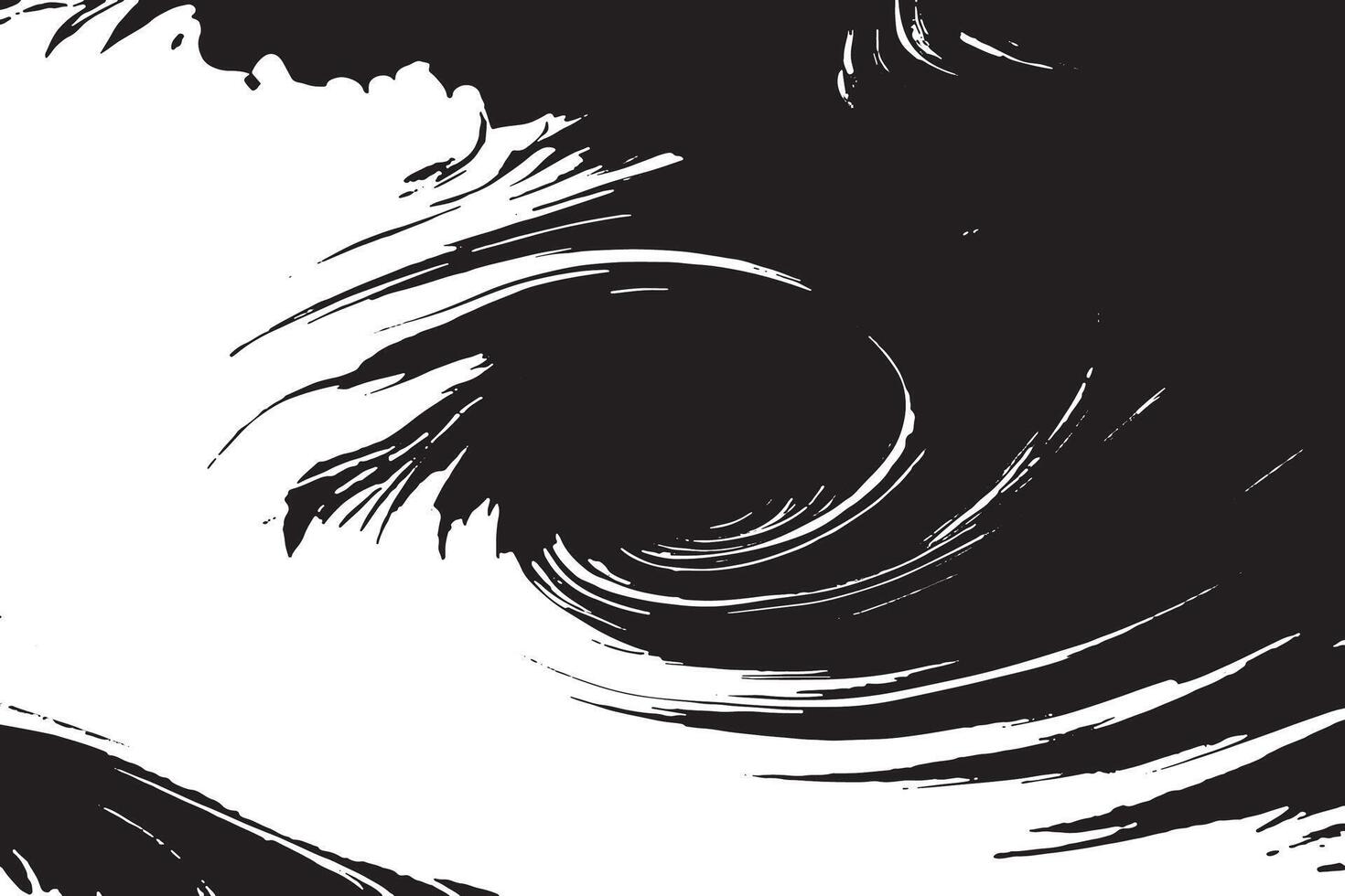 Black abstract texture details on white background for modern background effects. vector