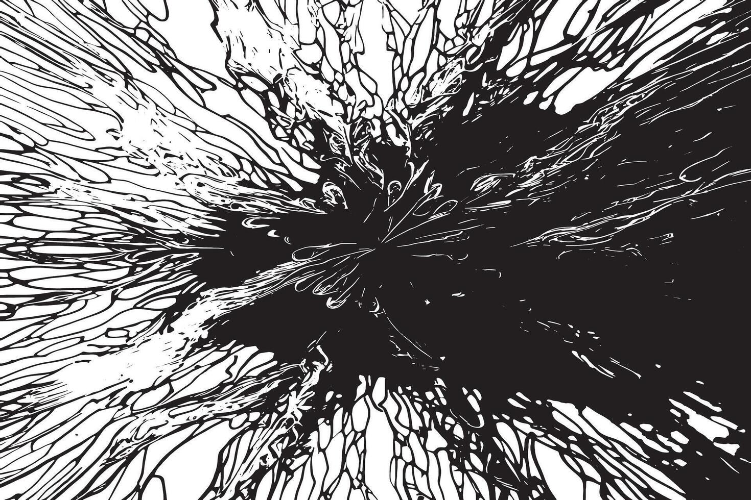 Monochrome abstract black texture overlay on white background vector