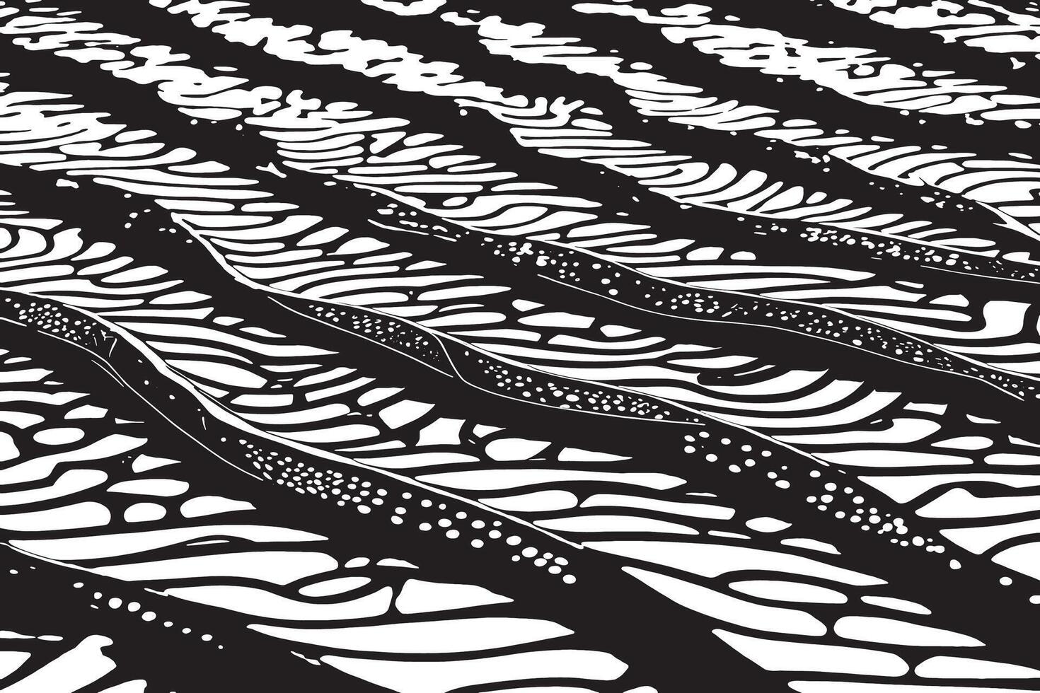 Abstract monochrome black texture overlay on white background vector