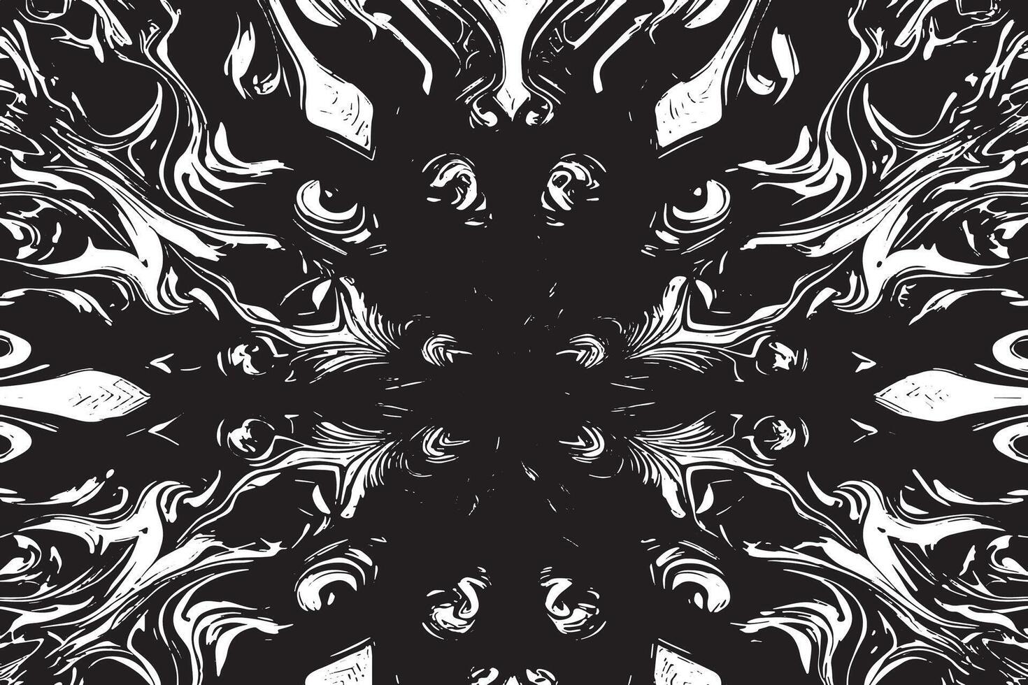 Black abstract texture overlay on white background for creative visual layering. vector