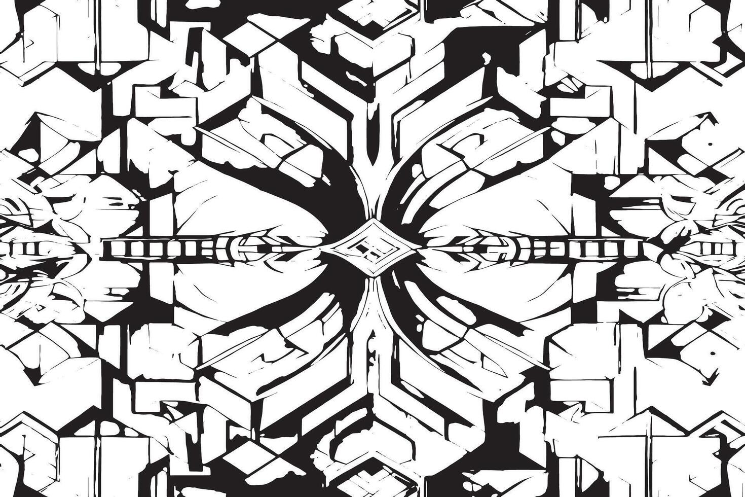 Monochrome black texture on white abstract background for overlays vector