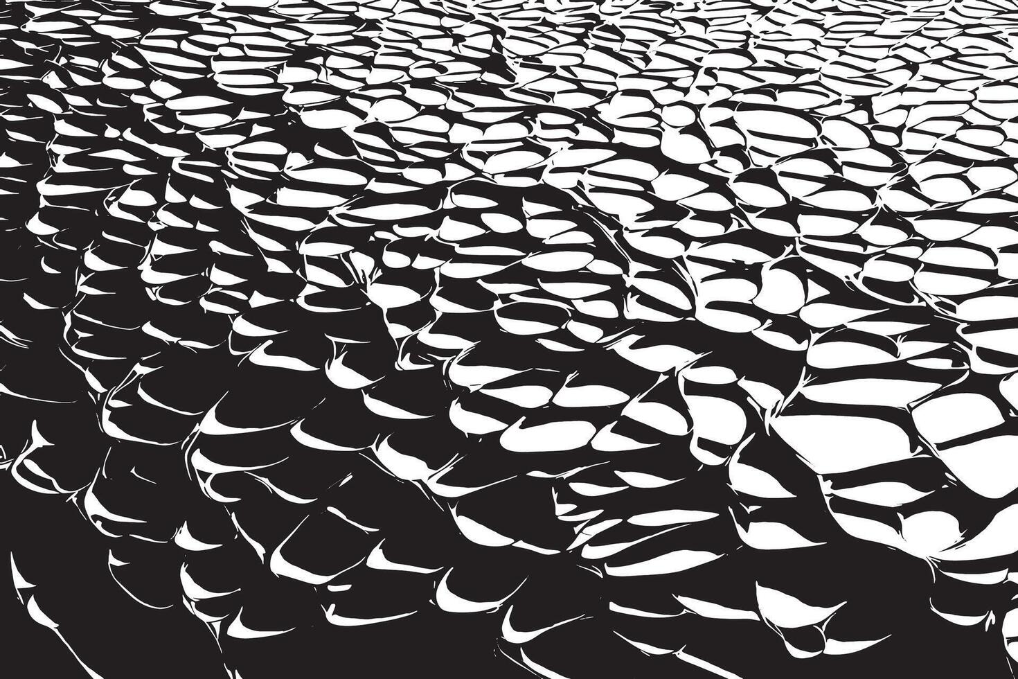 Monochrome abstract black and white texture overlay for backgrounds vector