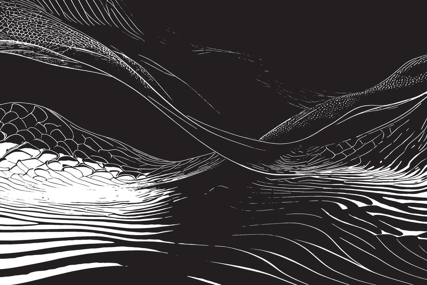 Monochrome abstract black overlay on a white texture background vector