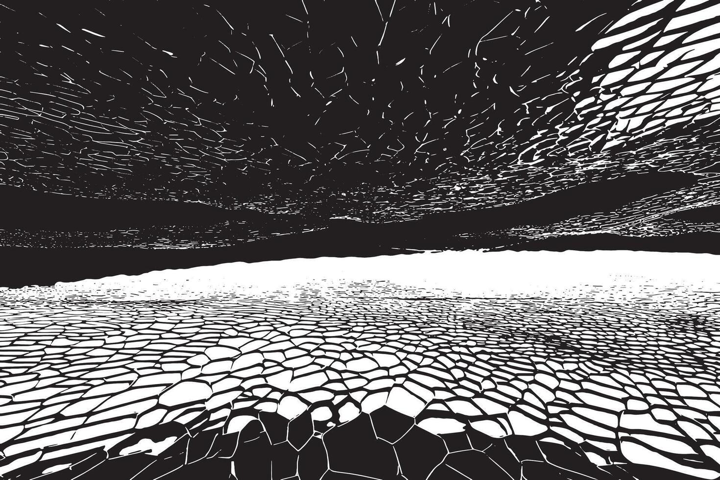Black abstract texture on white with monochrome overlay vector