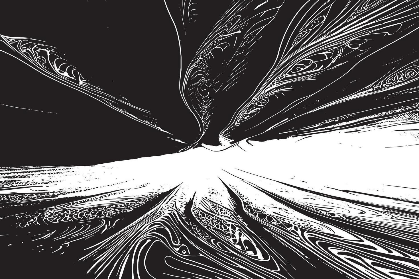 Black and white abstract background texture with overlay effect vector