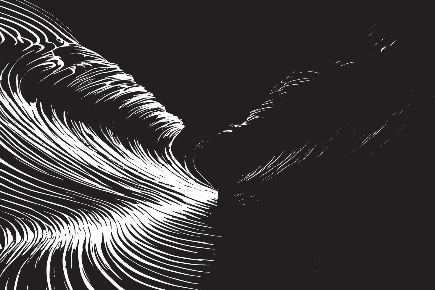 White canvas with black abstract texture for layered overlays and textures. vector