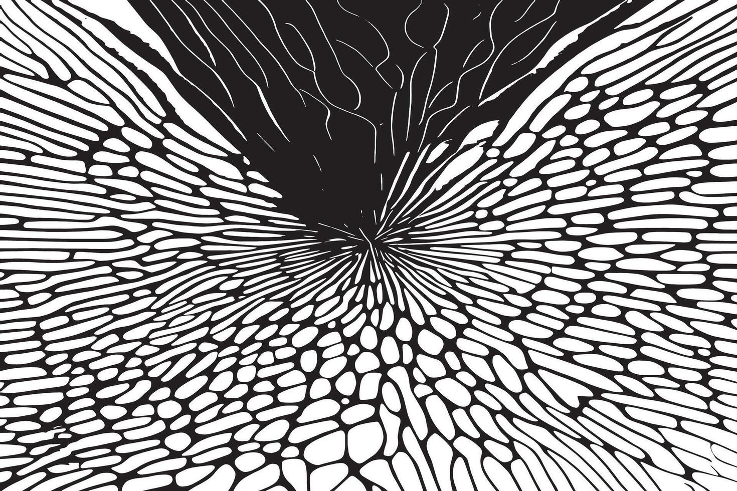 Abstract black and white texture overlay on a plain background vector