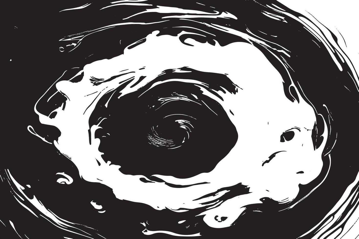 Monochrome black abstract texture layered on white background for artistic overlays. vector