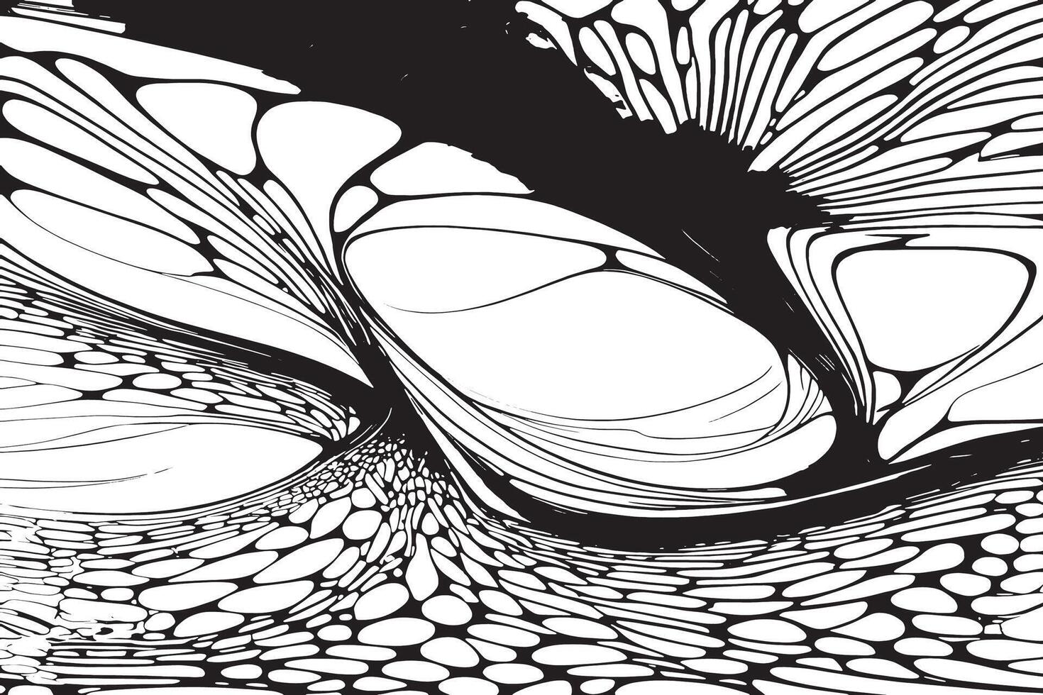 Abstract black texture and monochrome overlay on white background vector