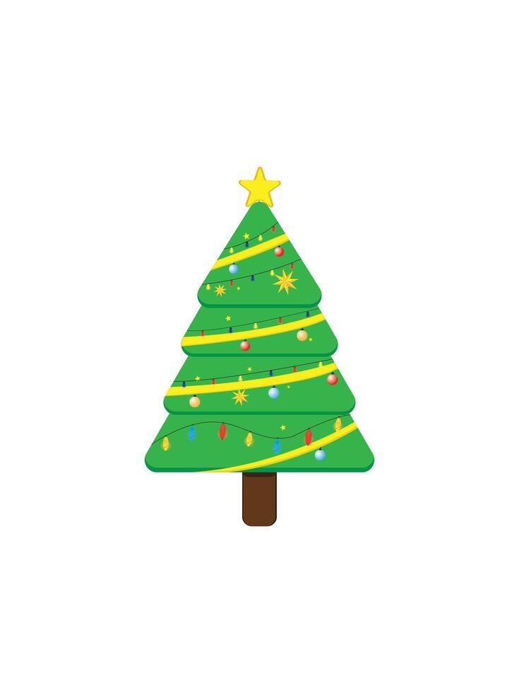 Merry Christmas Tree vector