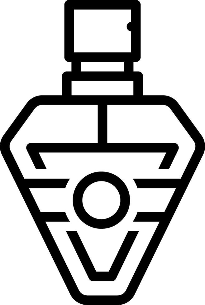 Black line icon for perfume vector