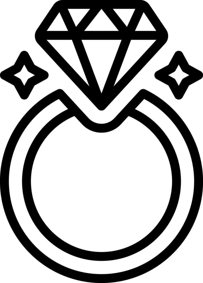 Black line icon for luxury vector