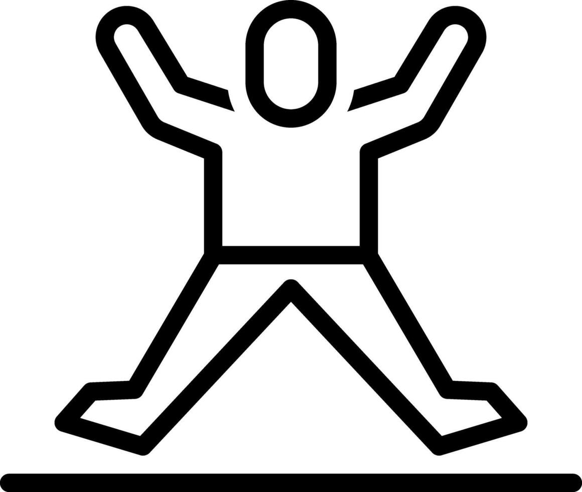 Black line icon for active vector