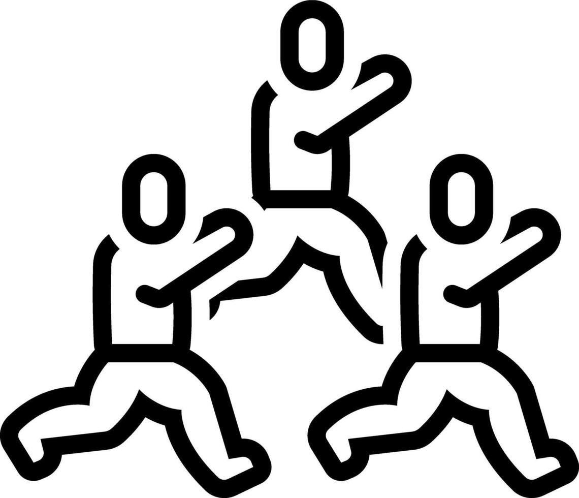 Black line icon for racing vector