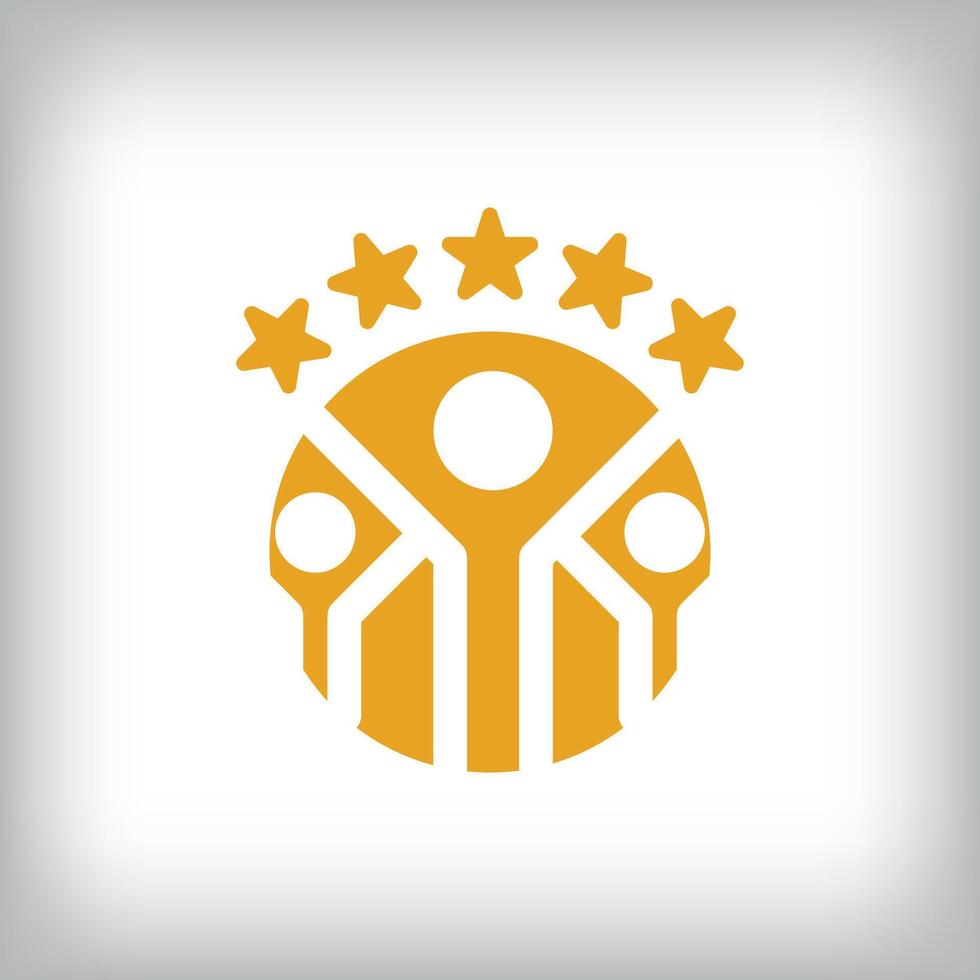 Unique successful people team logo design. Company, success and corporate company design vector