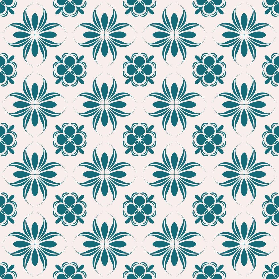 Geometric Floral Pattern Design vector