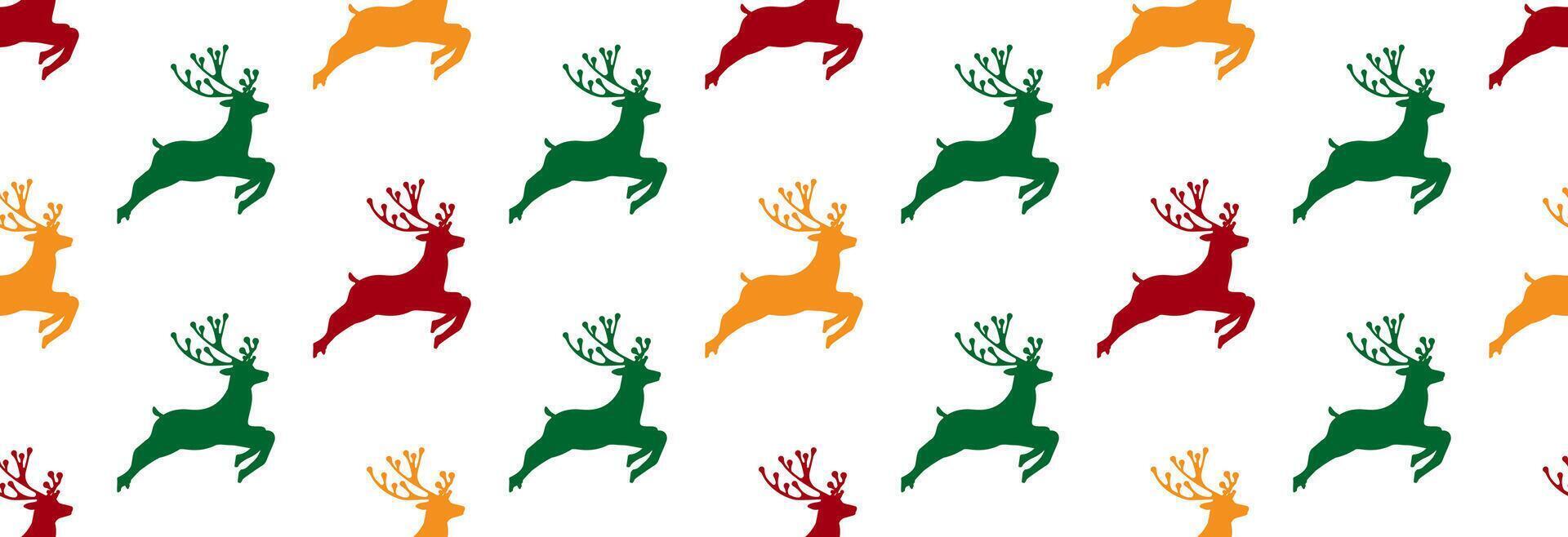 Lots of deer banner. vector