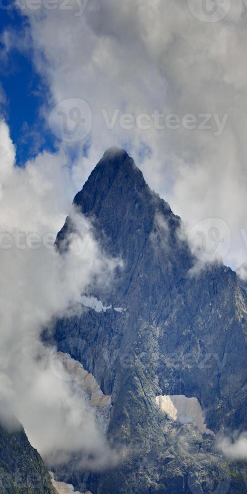 Beautiful mountain peaks photo
