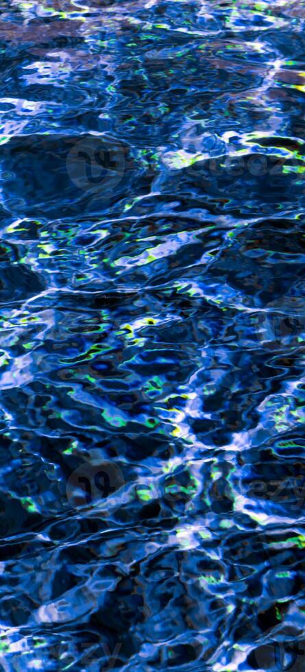 A close up of a blue water surface photo