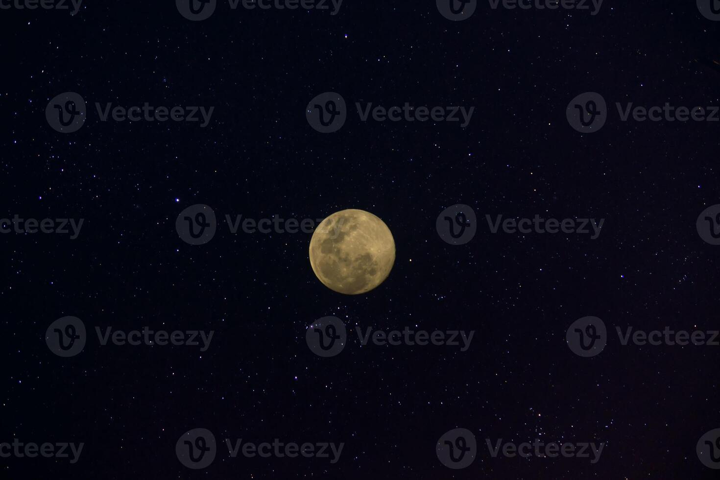 full moon in the dark background. photo