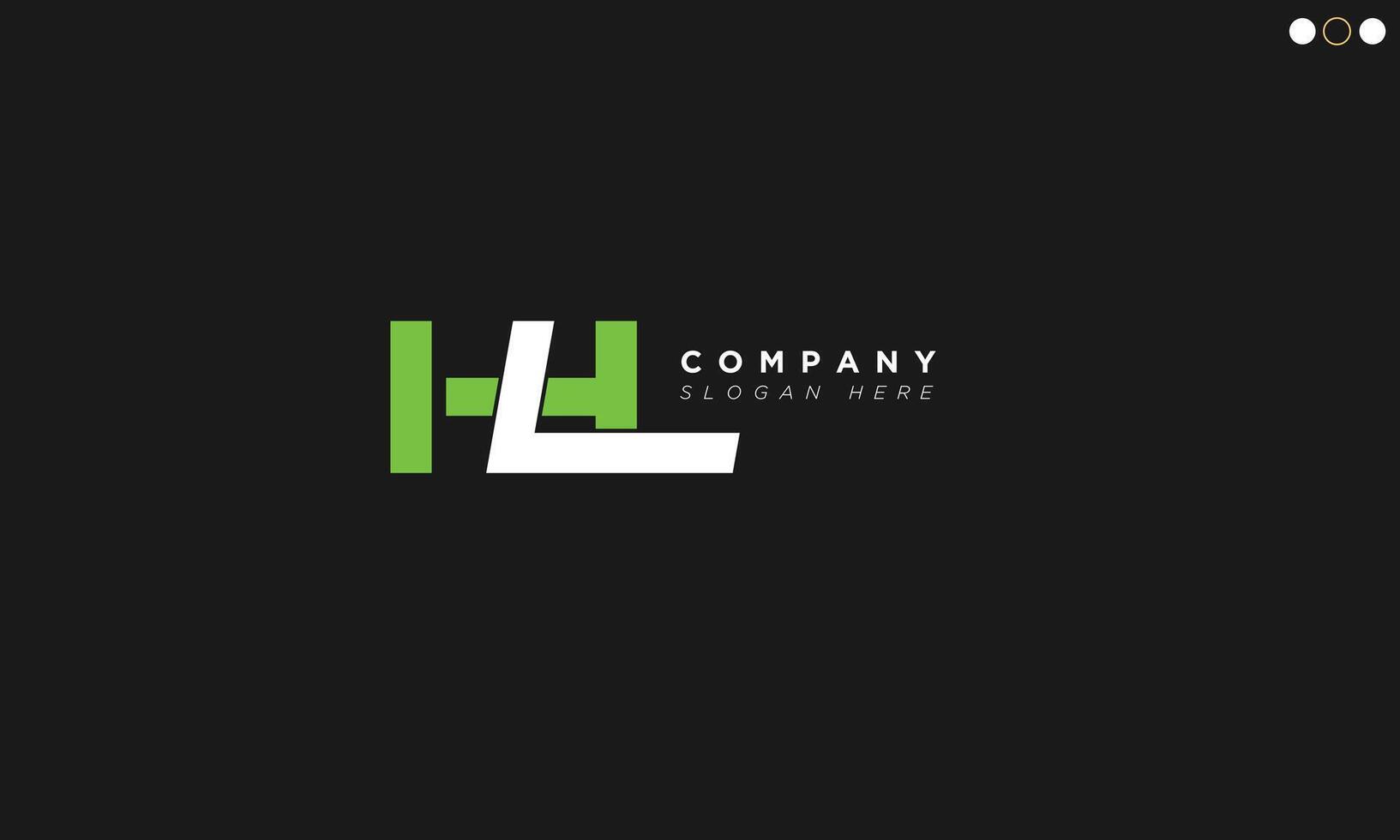 HL Alphabet letters Initials Monogram logo vector