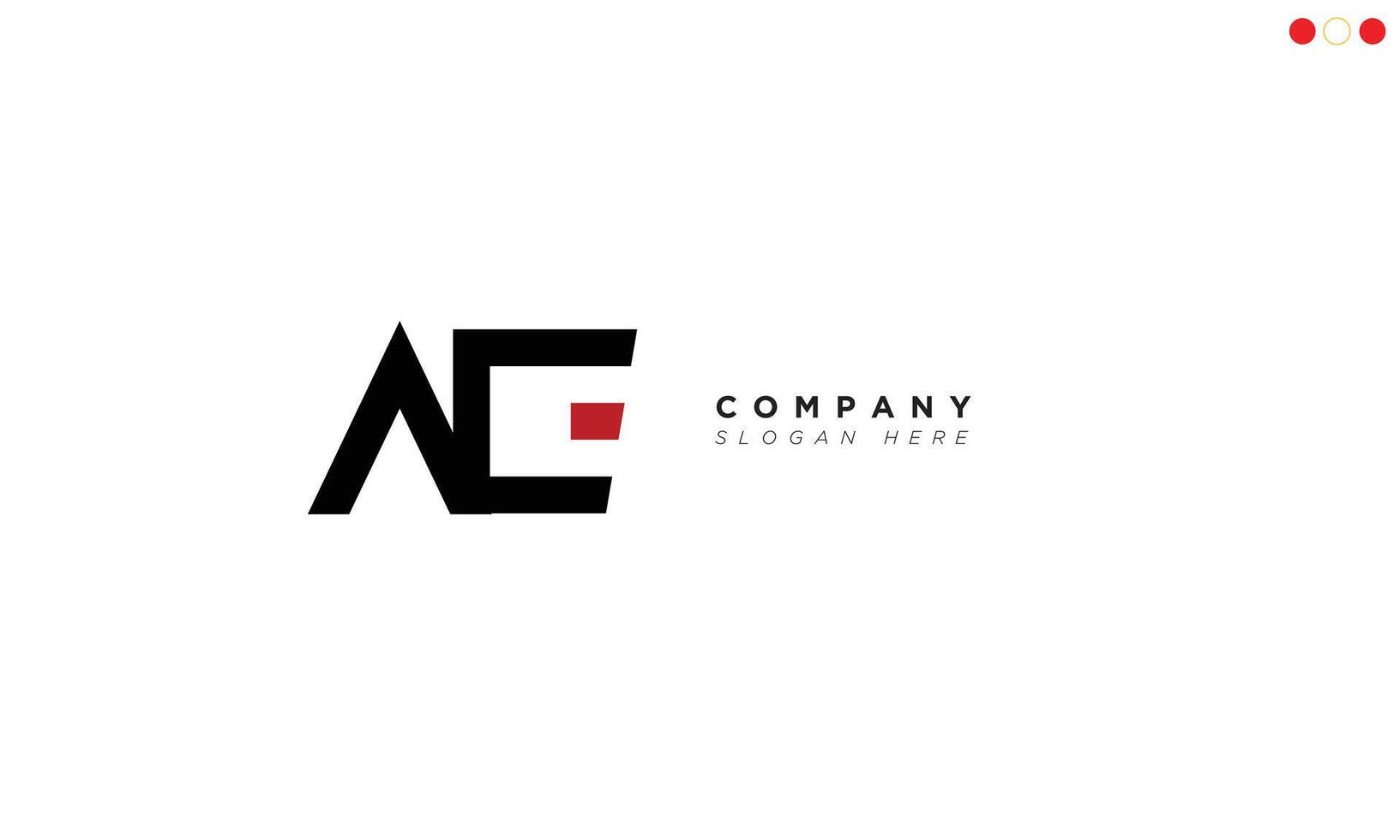 AE Alphabet letters Initials Monogram logo vector