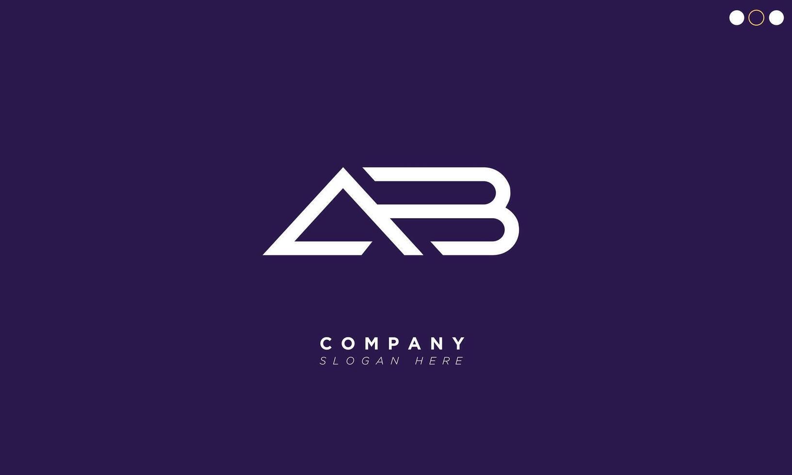 AB Alphabet letters Initials Monogram logo vector