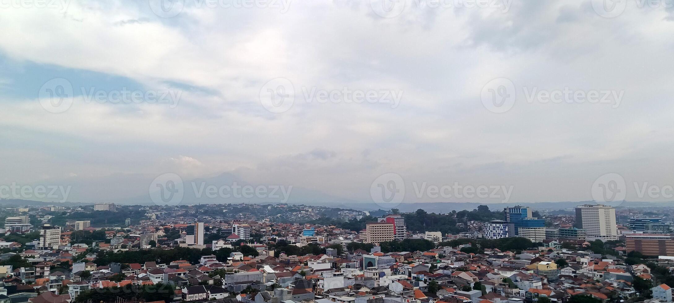 View of Semarang city from above photo