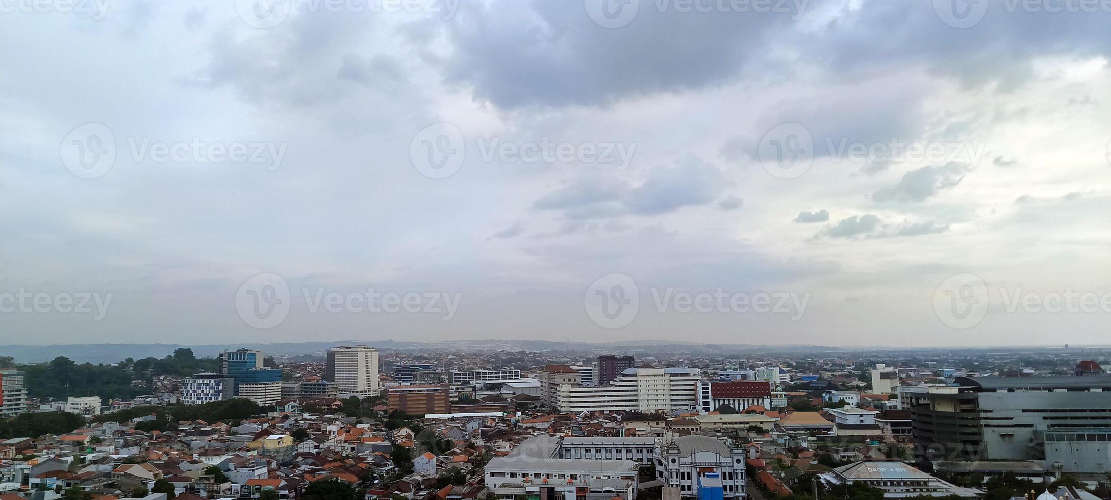 View of Semarang city from above photo