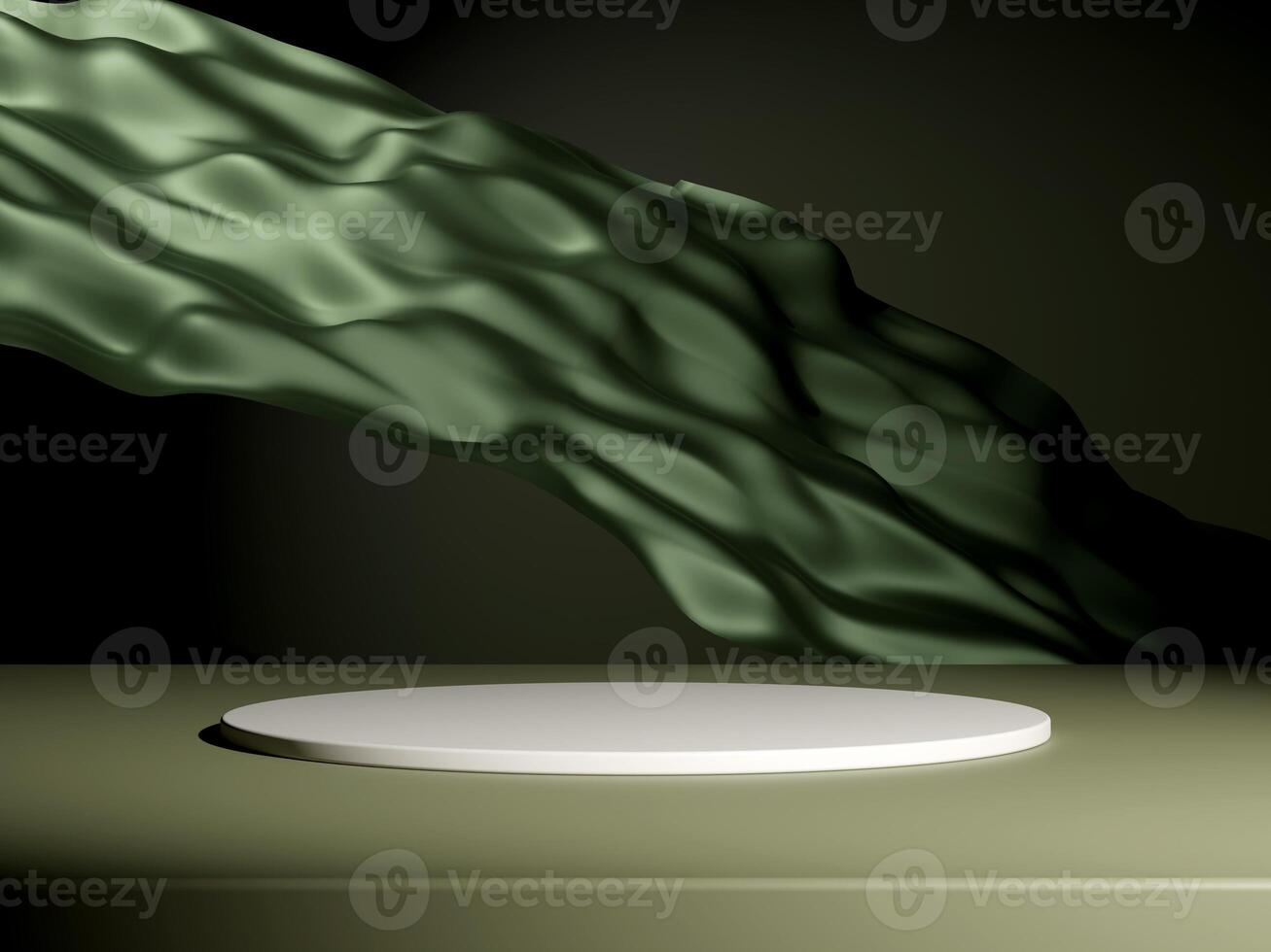 Set of cylinder pedestal podium display, Empty room background. Abstract modern rendering 3d shape for products display presentation. Pastel minimal wall scene, Studio room photo