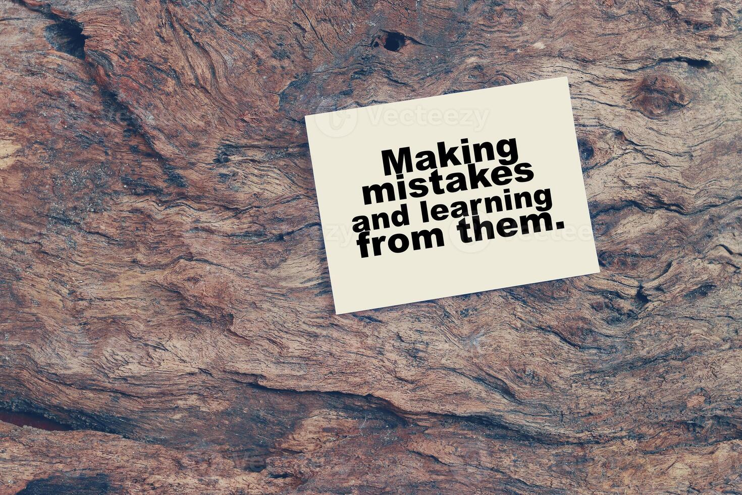 Making mistakes and learning from them photo