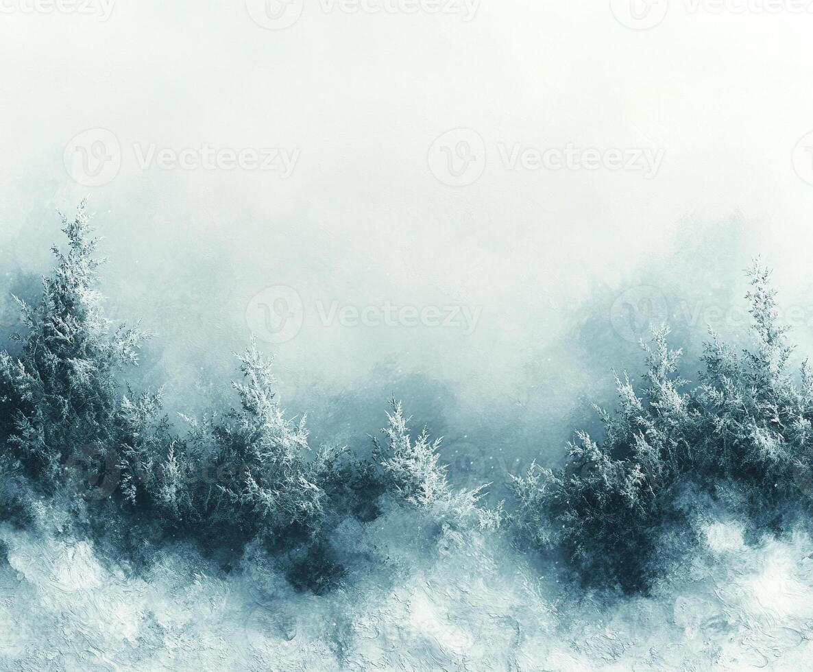 Winter-themed background with soft, snowy textures and a blank copy space for text photo