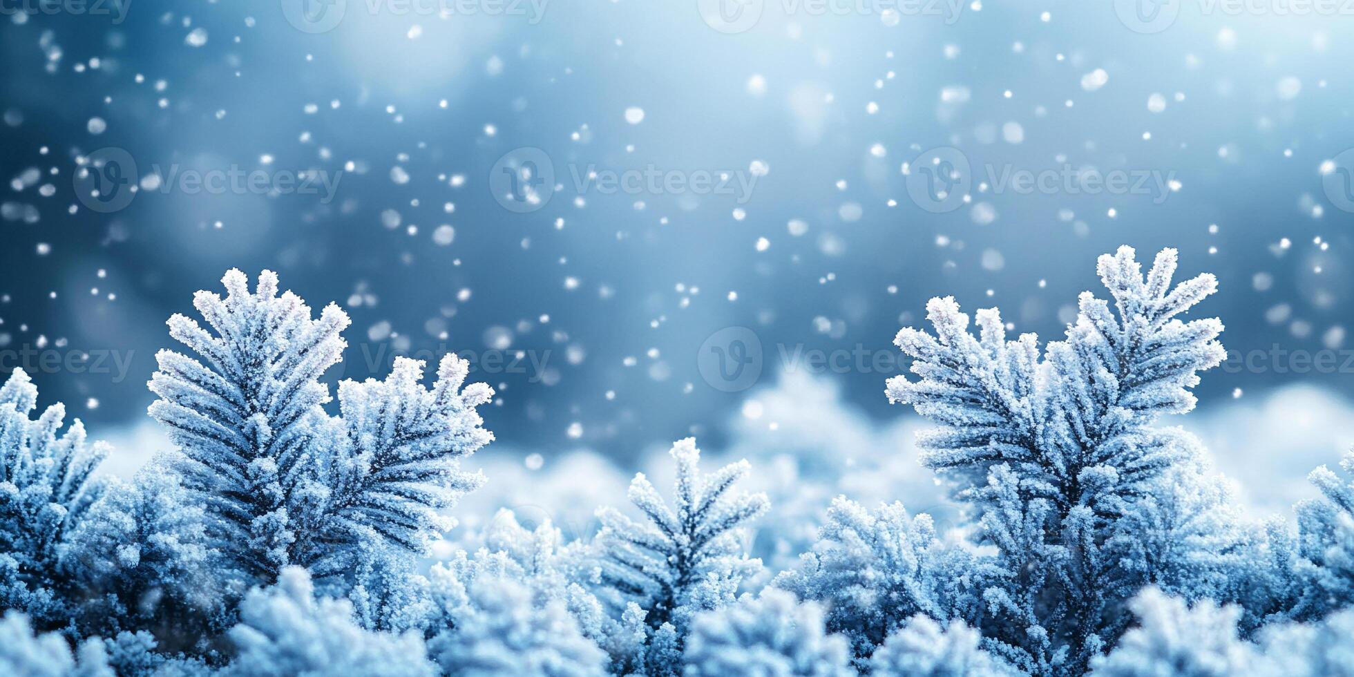 Winter-themed background with soft, snowy textures and a blank copy space for text photo